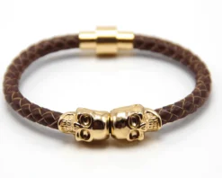 Armband Skull Leder