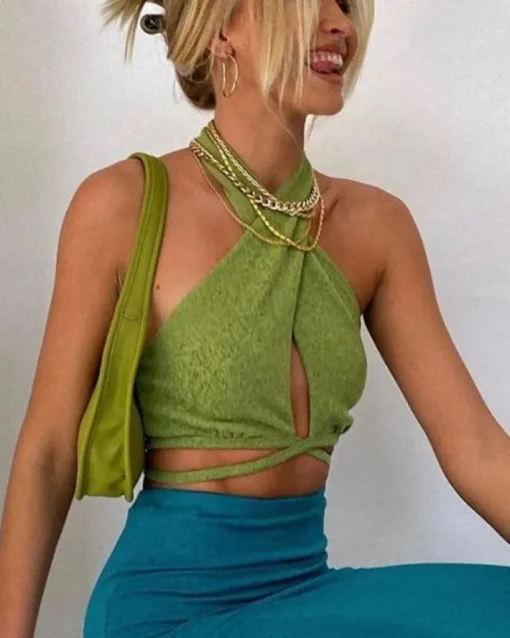 Bandage Crop Top Greeny