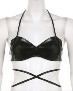 Bandage Leder Style BH Top Ida