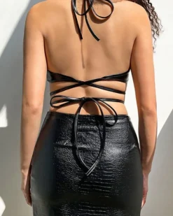 Bandage Leder Style BH Top Ida