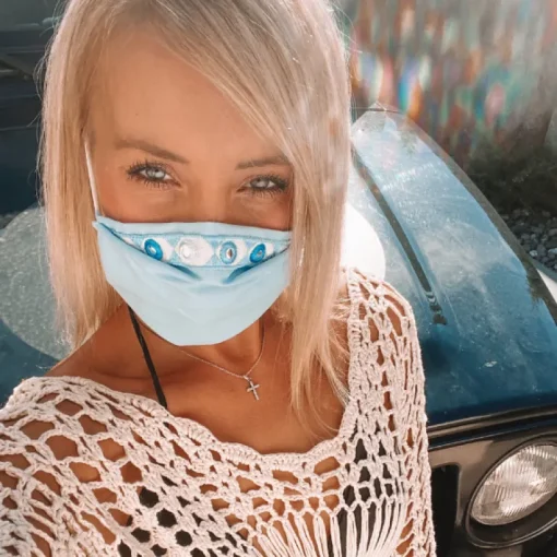 Baumwolle Maske Boho Cloud