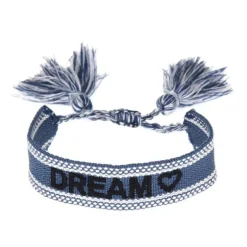 Baumwolle Strick Armband Good Vibes