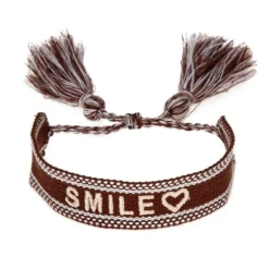 Baumwolle Strick Armband Good Vibes