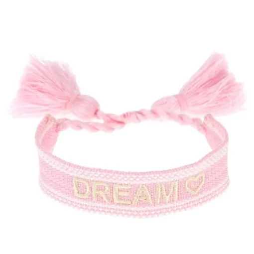 Baumwolle Strick Armband Good Vibes