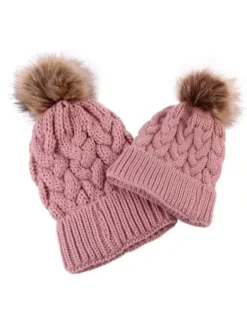 Beanies Bommel Wintermützen Mam & Kids