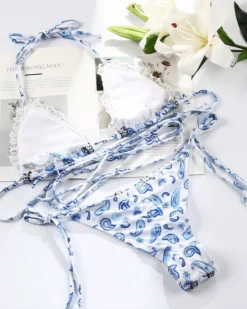 Bikini Blue Paisley