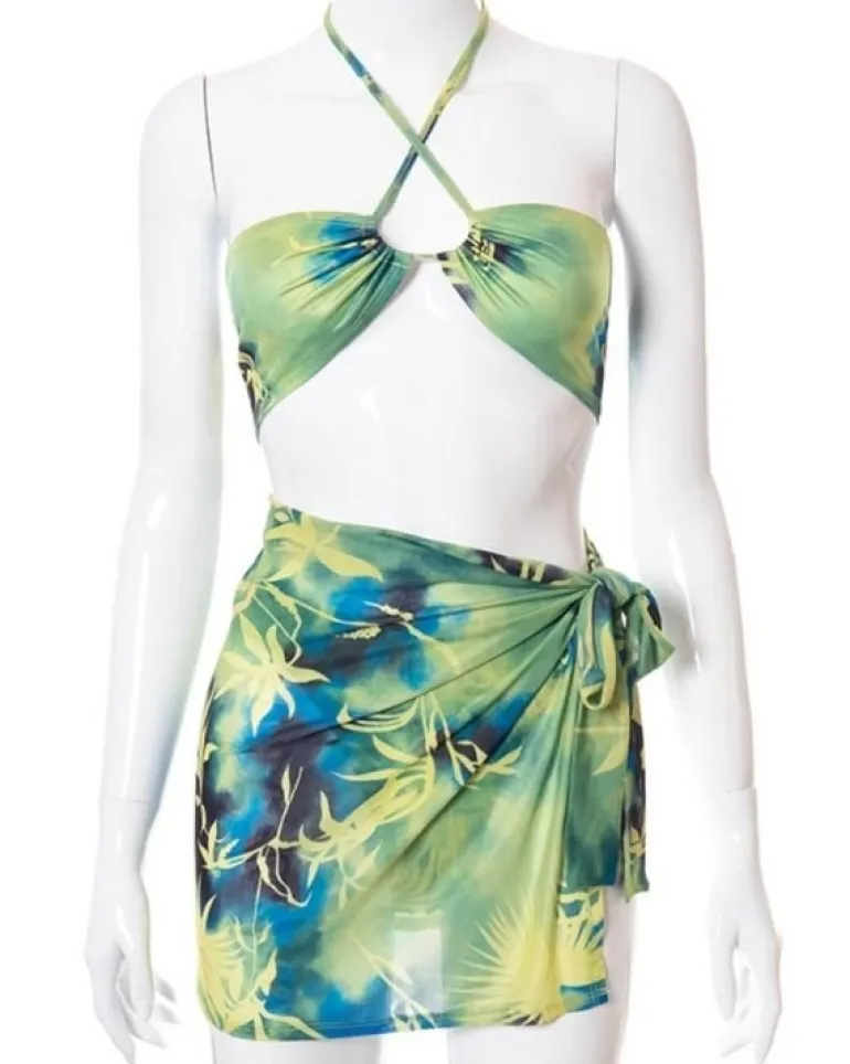 Bikini Set Tropical Green