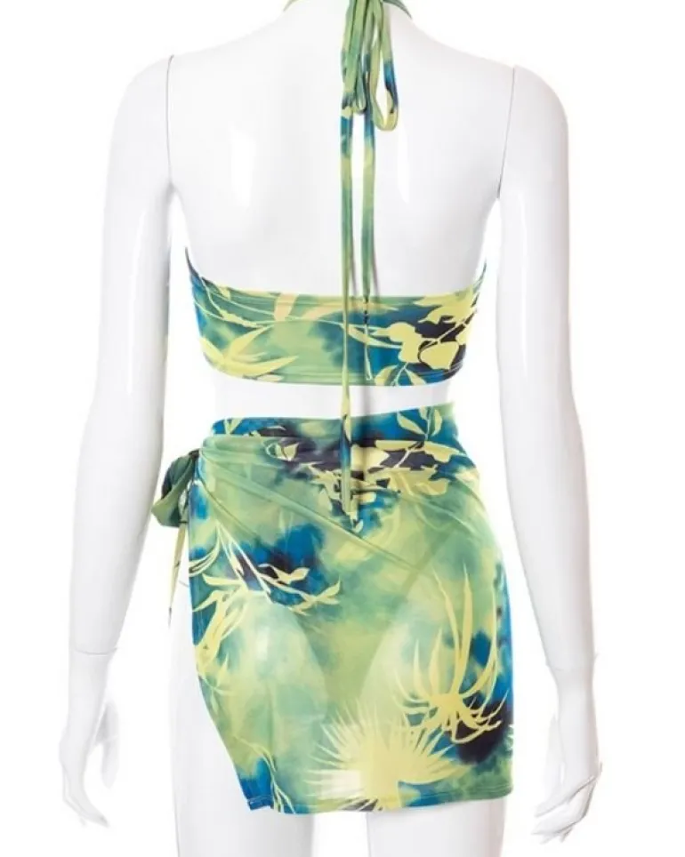 Bikini Set Tropical Green