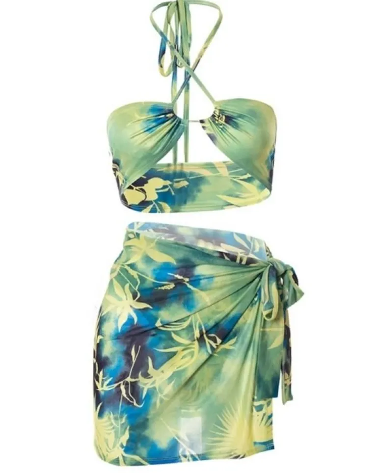 Bikini Set Tropical Green