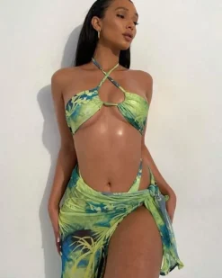 Bikini Set Tropical Green