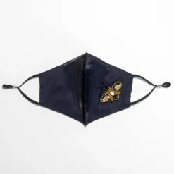 Blaue Designer Maske Shiny Bee
