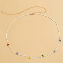 Blumen Bauchkette Flowerpower