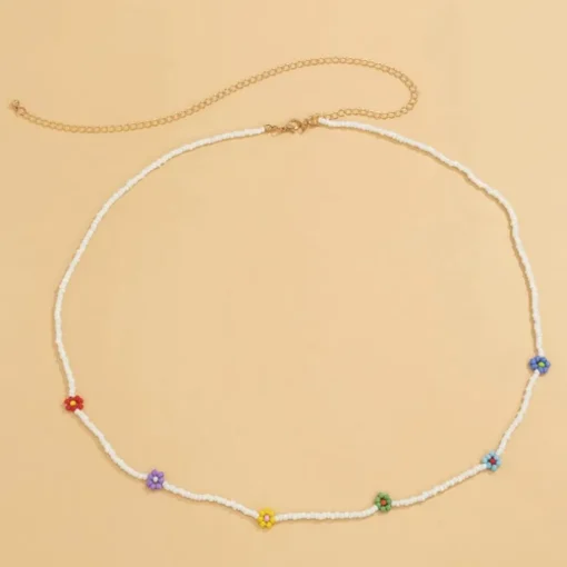 Blumen Bauchkette Flowerpower