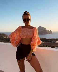 Boho Crop Shirt Aloe
