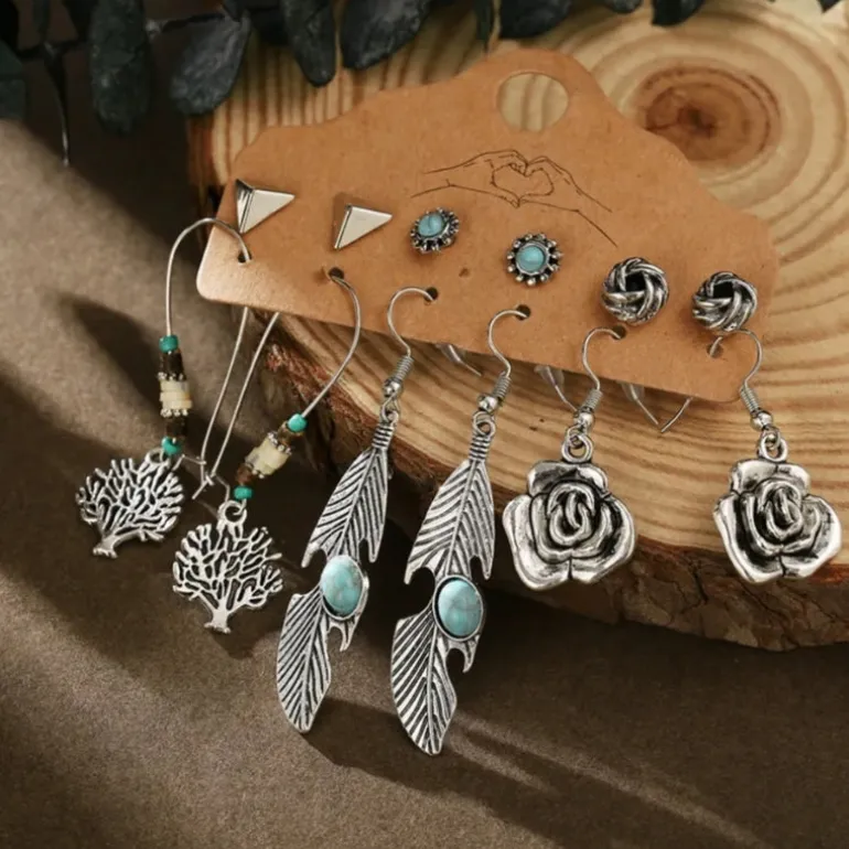 Boho Ohrringe Set Rose Faith