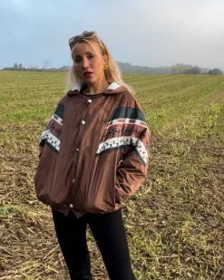 Braune Boho Jacke Lou