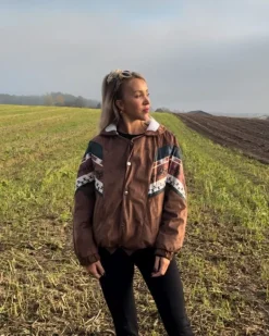 Braune Boho Jacke Lou