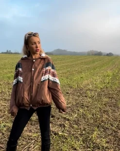 Braune Boho Jacke Lou