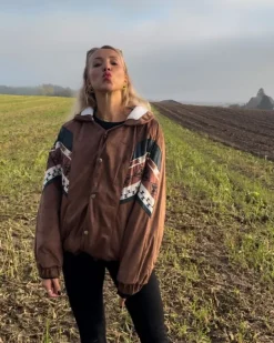 Braune Boho Jacke Lou