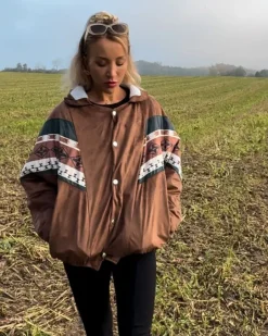 Braune Boho Jacke Lou