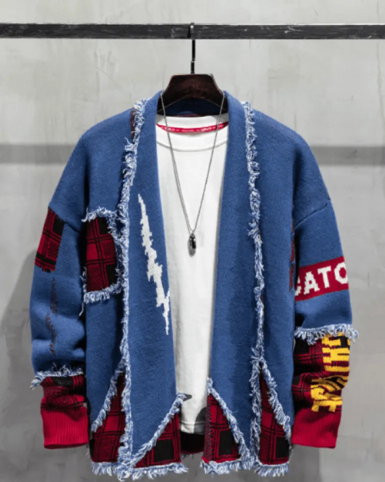 Cardigan Herren V-Style