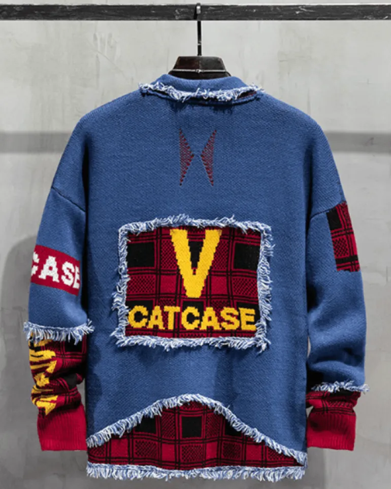 Cardigan Herren V-Style