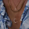 Choker Halsketten Double Moon