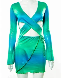 Cut-Out Cross Kleid Kathy