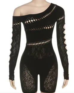 Cut-Out Mesh Overall Jenny