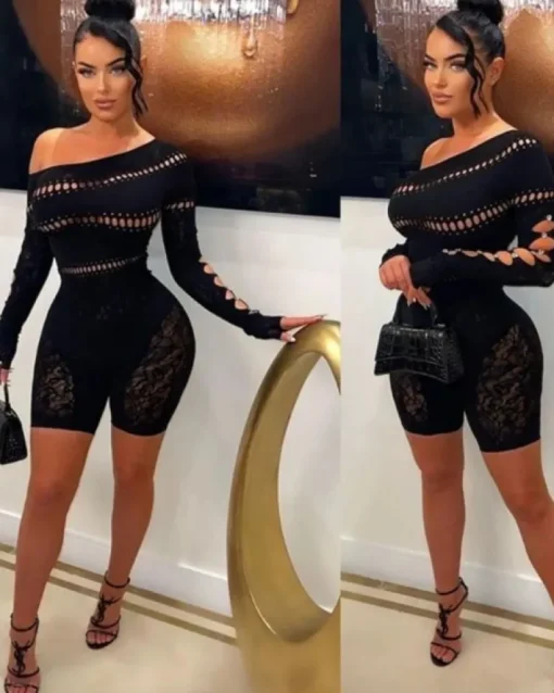 Cut-Out Mesh Overall Jenny