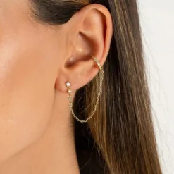 Ear Cuff Ohrring Mona - Silber 925