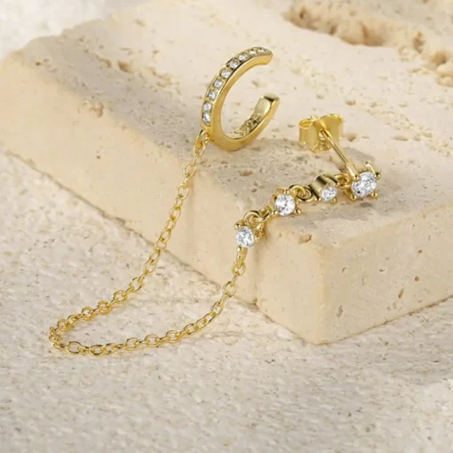 Ear Cuff Ohrring Mona - Silber 925