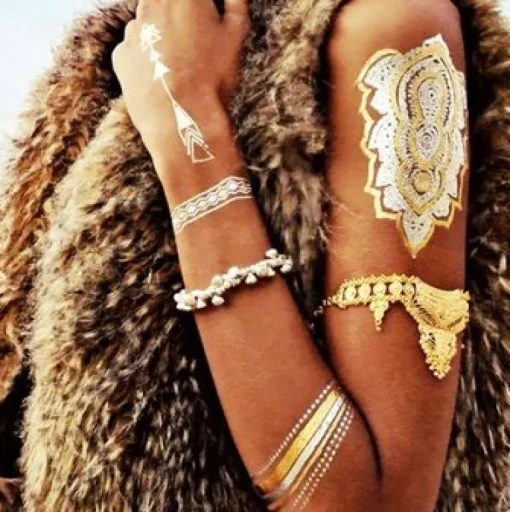 FLASH TATTOO's GOLD (grosse Bögen)