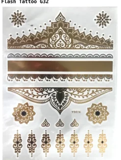 FLASH TATTOO's GOLD (grosse Bögen)