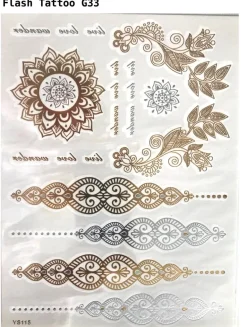 FLASH TATTOO's GOLD (grosse Bögen)