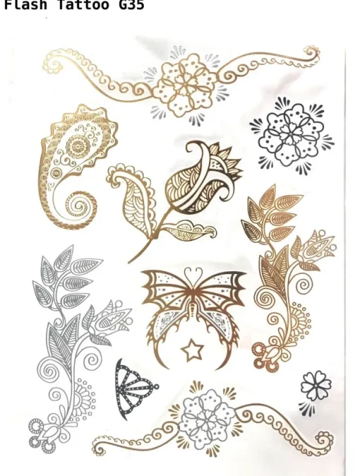 FLASH TATTOO's GOLD (grosse Bögen)
