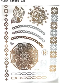 FLASH TATTOO's GOLD (grosse Bögen)