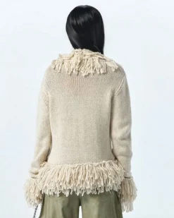 Fransen Boho Strickjacke Tara