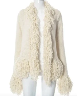 Fransen Boho Strickjacke Tara