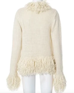Fransen Boho Strickjacke Tara