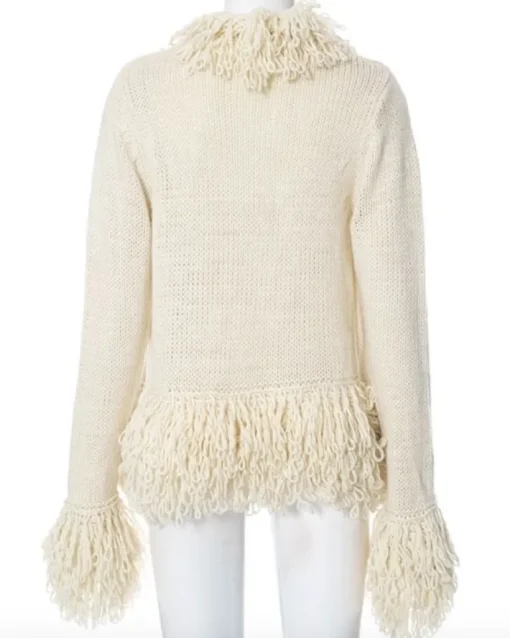 Fransen Boho Strickjacke Tara