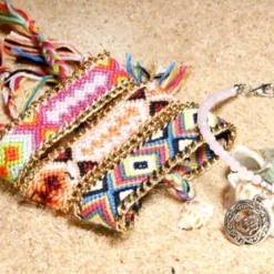 Geknöpfte Fusskette Boho Island