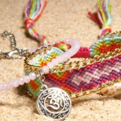 Geknöpfte Fusskette Boho Island