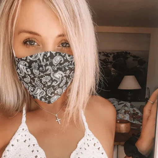 Gesichtsmaske Bandana Schwarz