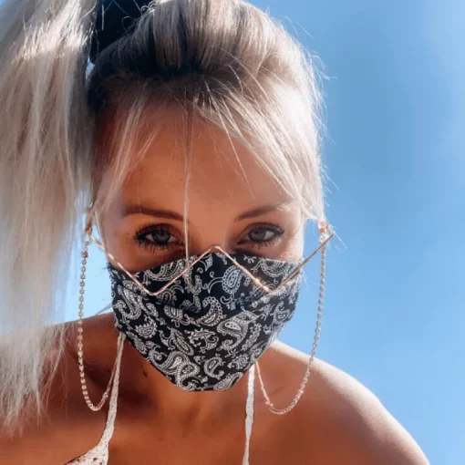 Gesichtsmaske Bandana Schwarz