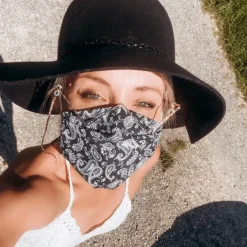 Gesichtsmaske Bandana Schwarz