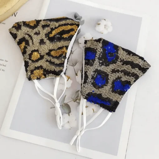 Glitter Leo Pailletten Maske