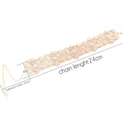 Glitzer Choker Fleur