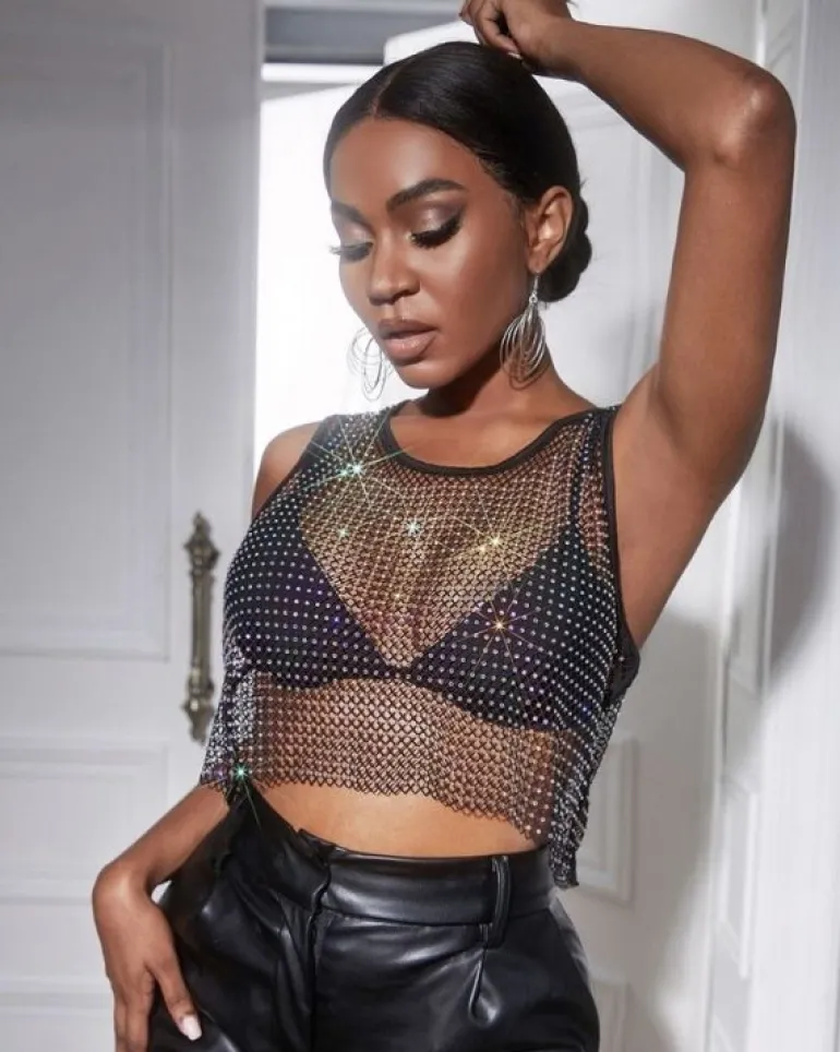 Glitzer Crop Top Zena