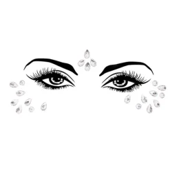Glitzersteine zum Aufkleben Daisy